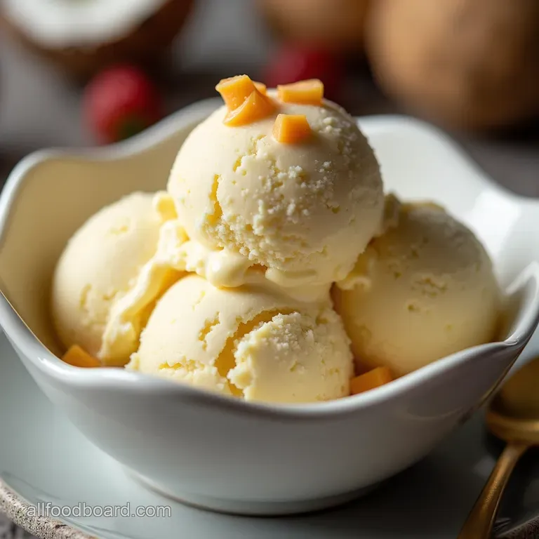 The Best NoChurn Coconut Protein Ice Cream Recipe The Tropical Trainers Dream NoChurn Coconut Protein Ice Cream Low Sugar