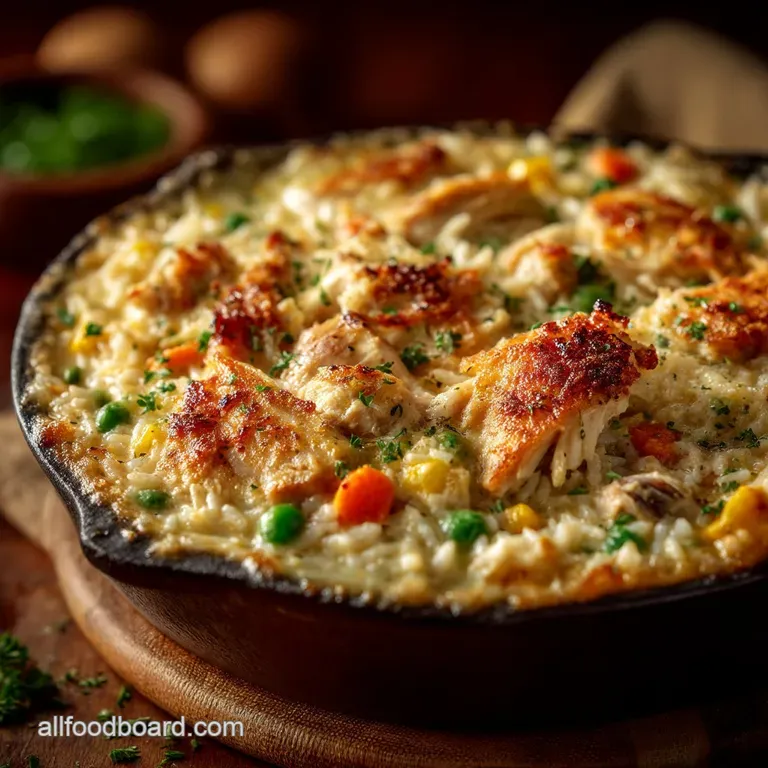 Cheeky Chicken Rice Pot Pie Bake The Ultimate NoFuss Casserole presentation