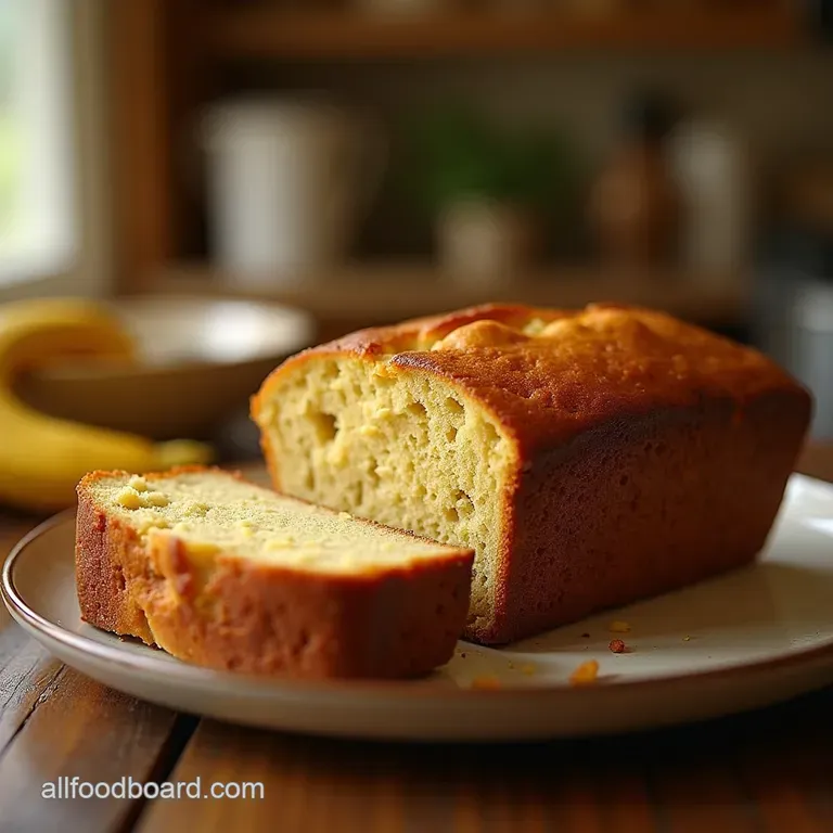 The GuiltFree Golden Loaf UltraMoist NoOil Banana Bread presentation