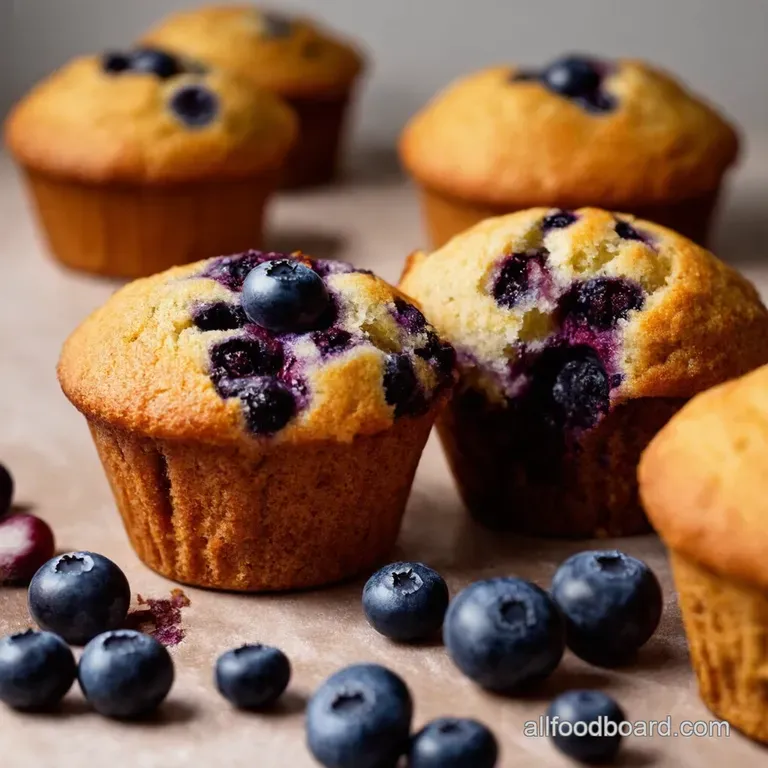 Oh My Gosh Blueberry Muffins presentation