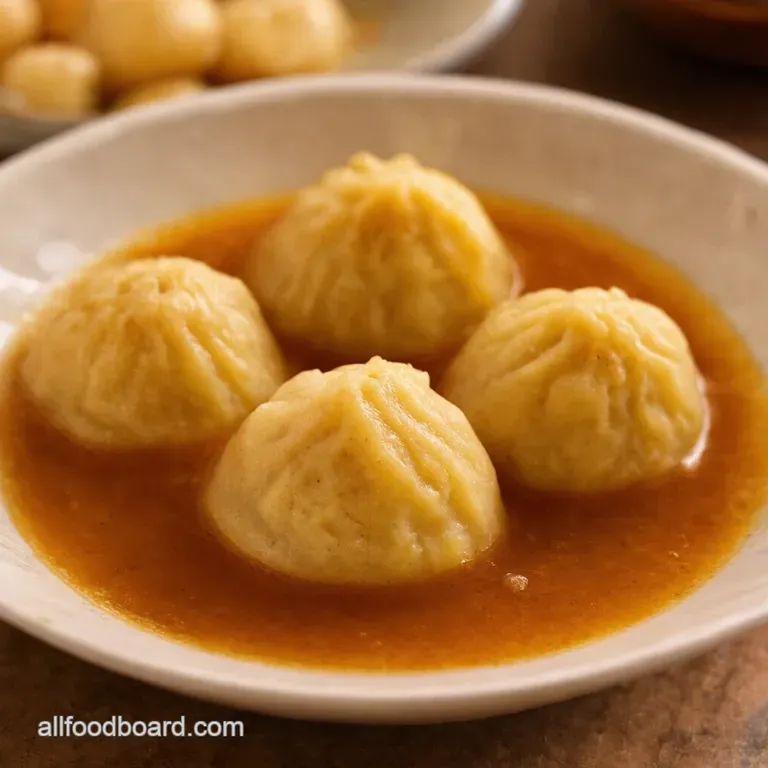 Omas Kartoffelklöße Authentic German Potato Dumplings presentation