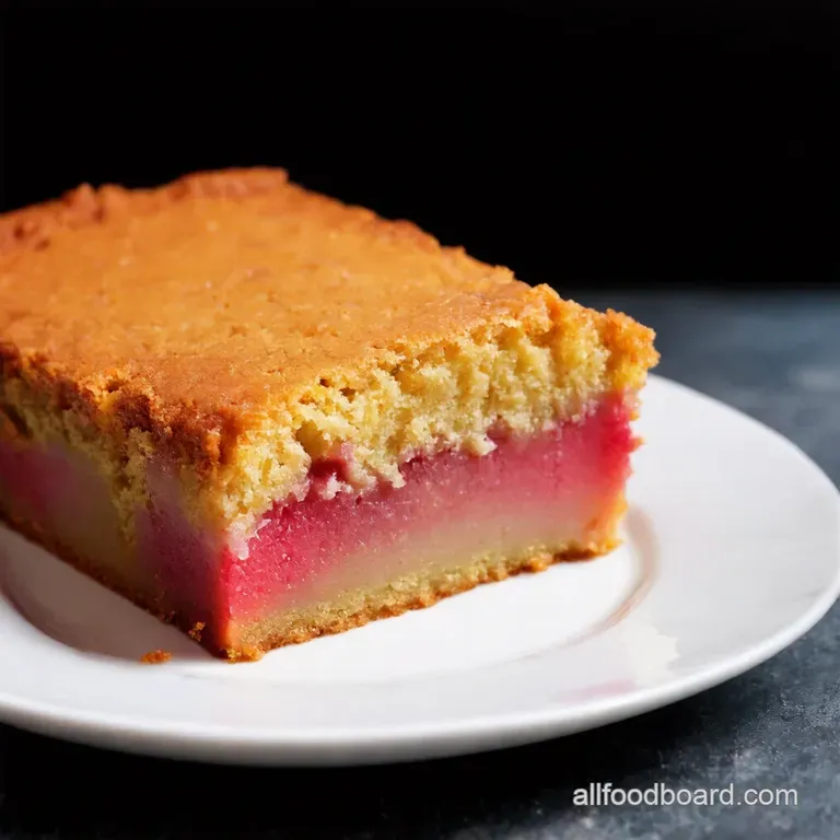 Omas Rhubarb Dream Cake