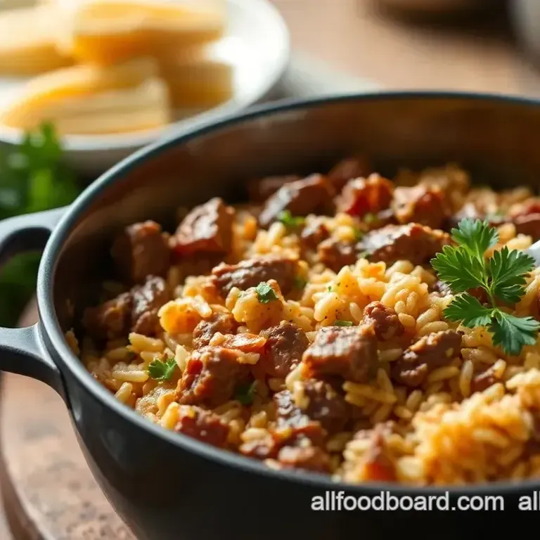 Easy & Juicy One Pot Beef Rice Casserole in 40 Minutes: My Family Favorite Hearty One Pot Beef Rice Casserole in 40 Minutes