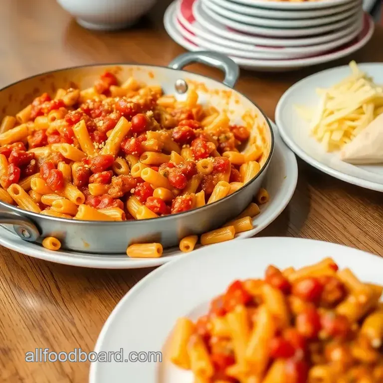 Creamy Rotel Pasta presentation