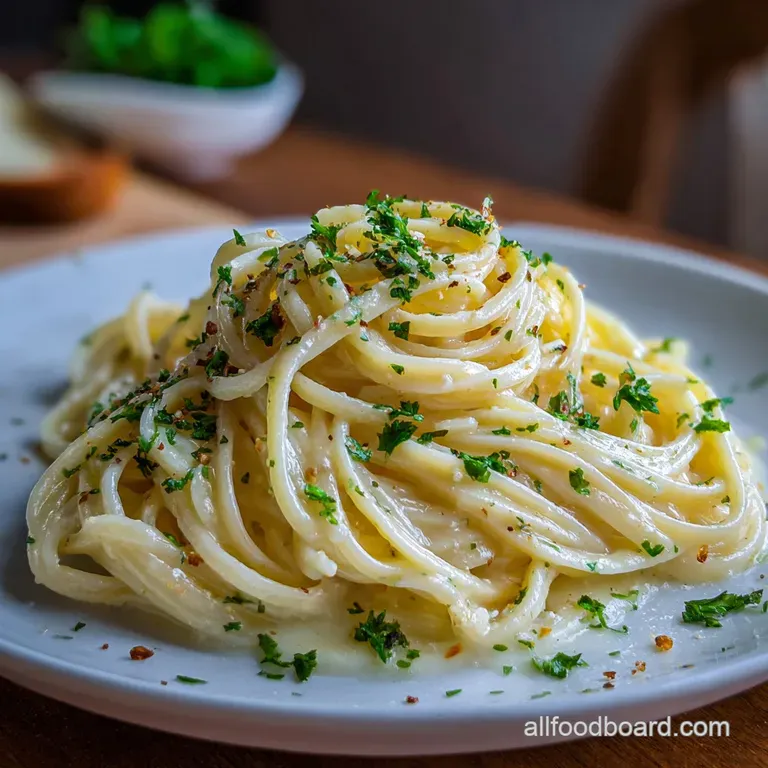 One Pot Creamy Garlic Pasta
