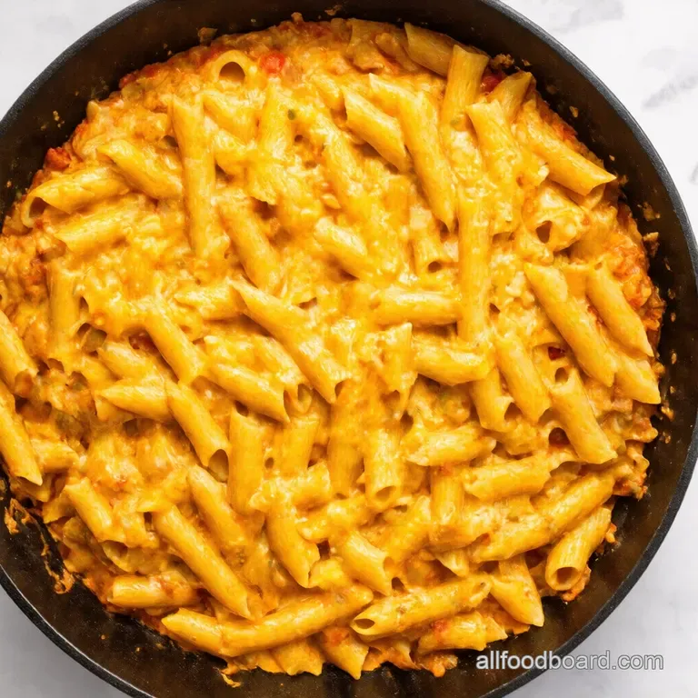 OnePan Cheesy Taco Pasta Bake