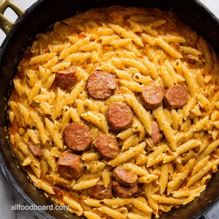 OnePot Garlic Butter Sausage Orzo
