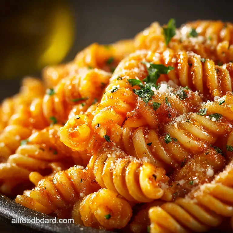 Onepot Wonder Creamy Tomato Pasta presentation