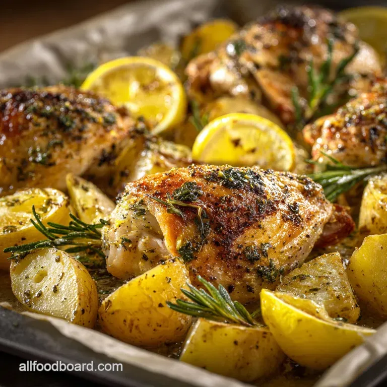 OneTray Wonders Speedy LemonHerb Chicken and Potato Bake