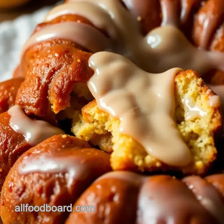Ooey-Gooey Cinnamon Pull-Apart Monkey Bread presentation