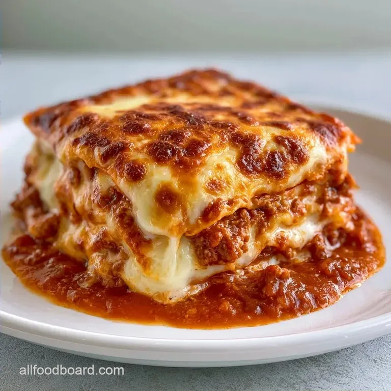 Lasagna with Oven Ready Noodles: Golden Baked