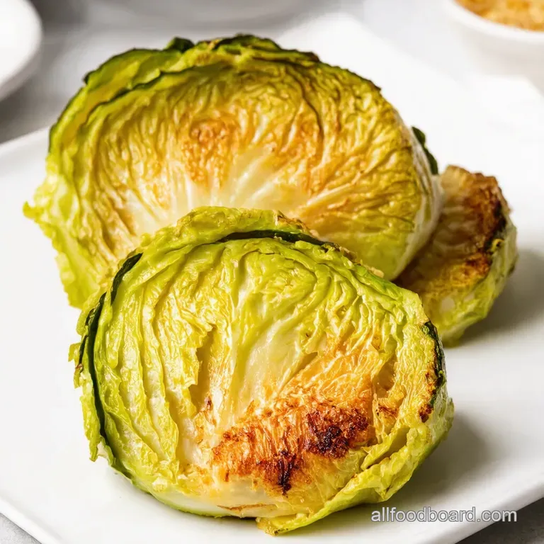 Oven Roasted Garlic Cabbage Steaks