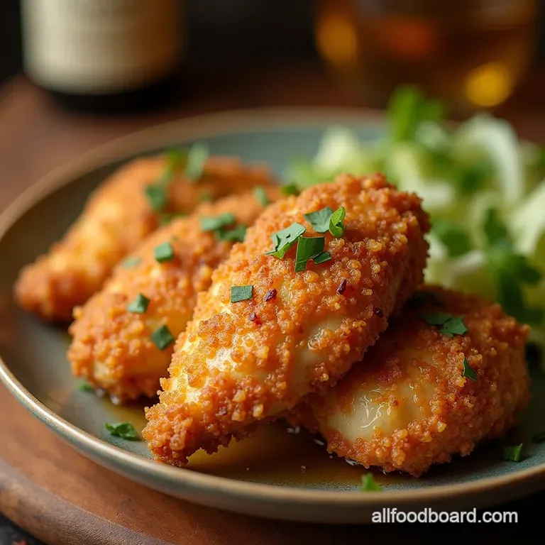 Crackerjack Crispy OvenBaked Sour Cream Onion Chicken presentation