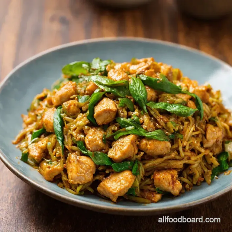 Pad Krapow Gai The Ultimate Spicy Thai Basil Chicken presentation