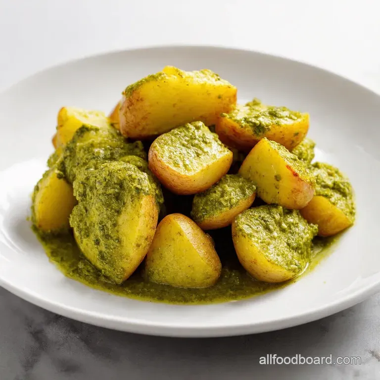 Parmesan Pesto Roasted Potatoes Golden Goodness