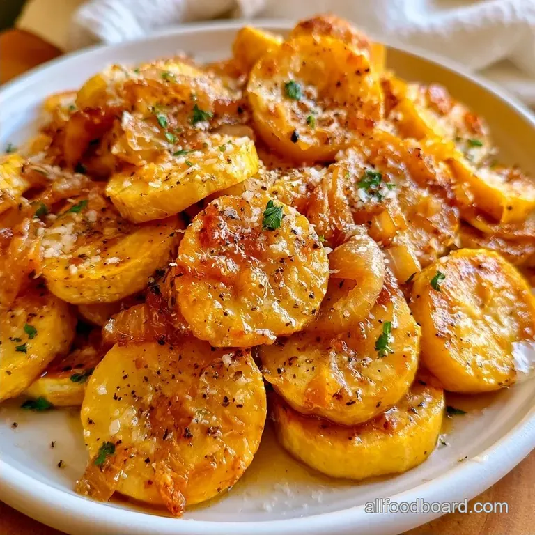 Parmesan Yellow Squash and Onions: Pan-Seared