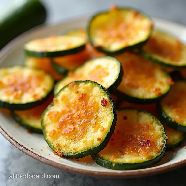 ParmesanCrusted Zucchini Chips Crispy Cheesy Goodness
