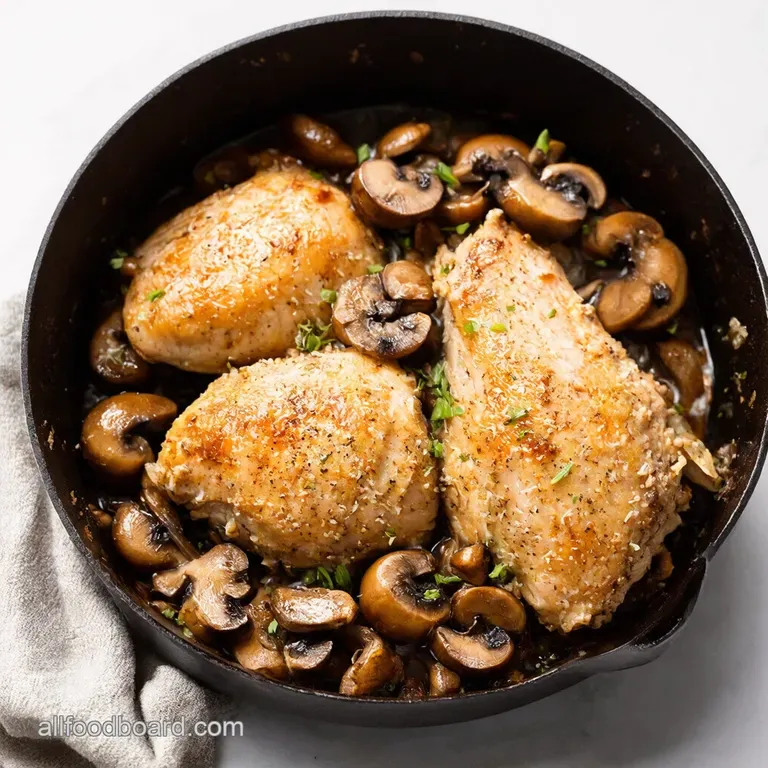 ParmesanGarlic Mushroom Chicken