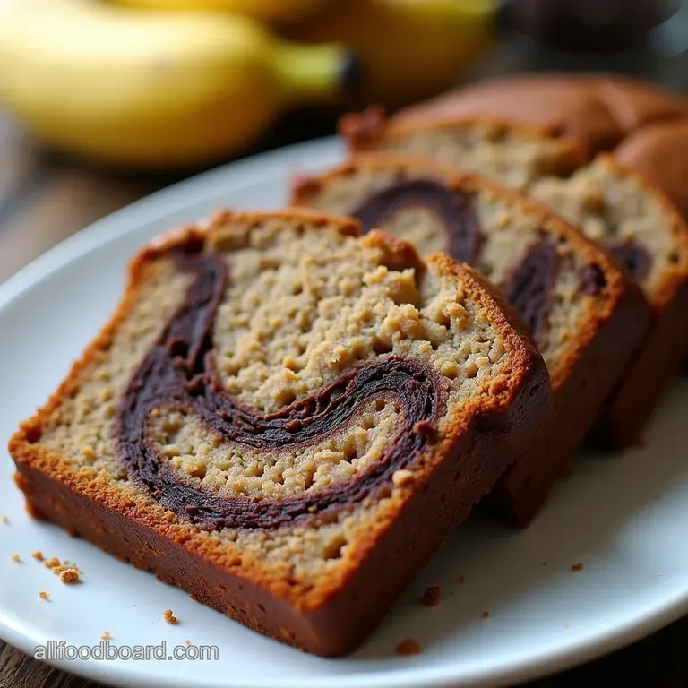 The Ultimate Peanut Butter Chocolate Swirl Banana Bread