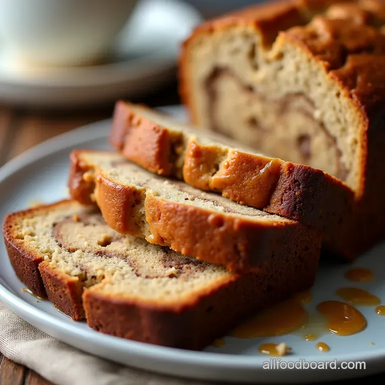 The King of Comfort Ultimate Peanut Butter Swirl Banana Bread