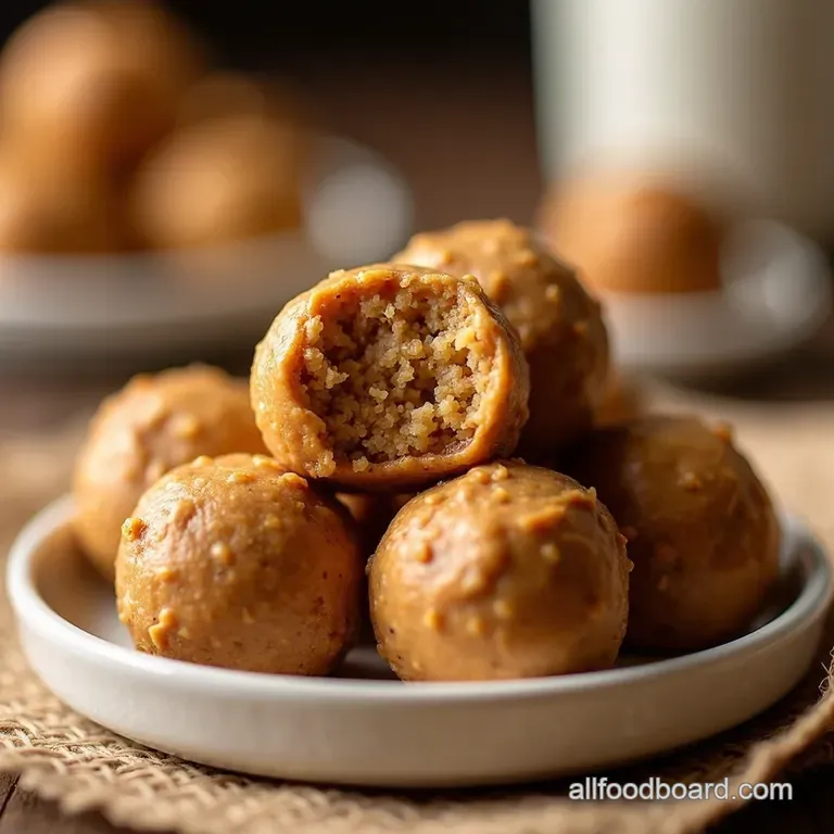 Peanut Butter Chocolate Chunk Energy Bites presentation