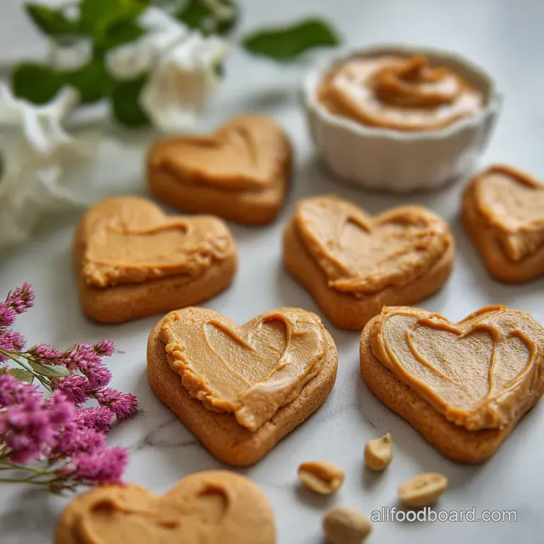 Irresistible Peanut Butter Heart Cookies