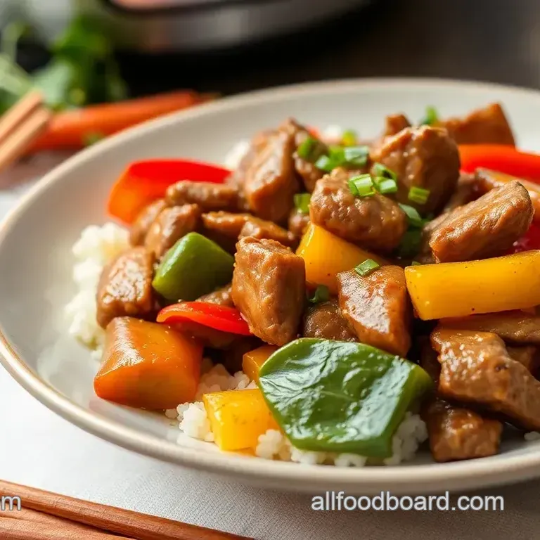 Stir-Fried Pepper Steak with Veggies Quick