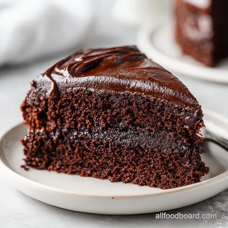 Perfectly Chocolate Chocolate Cake: Deep & Moist