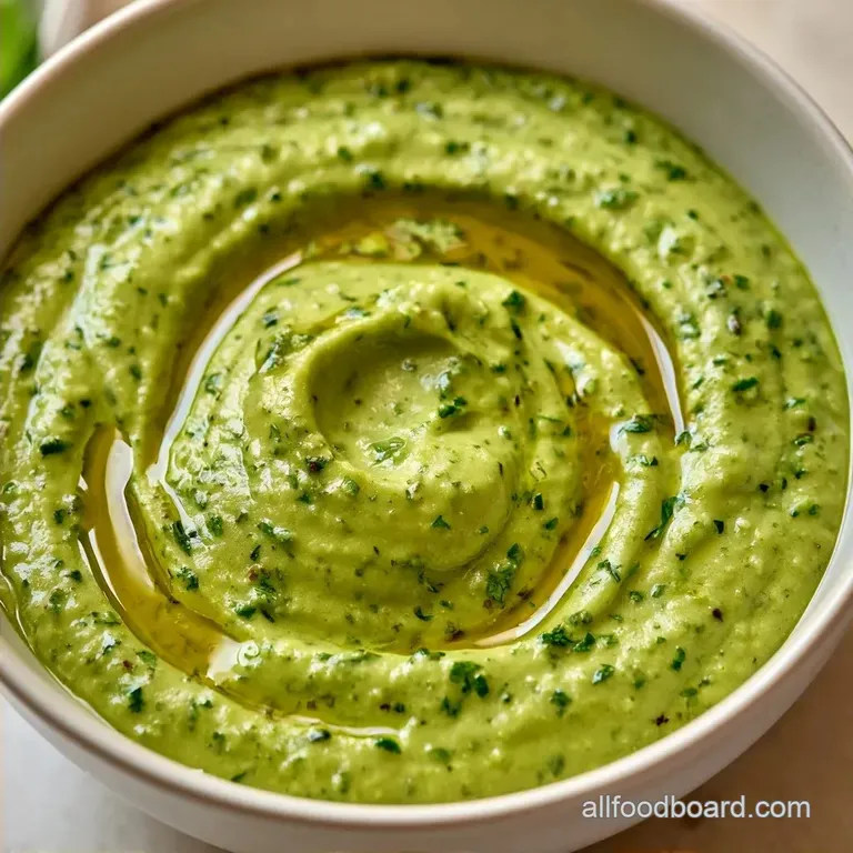 Creamy Pesto Dressing Dip in 5 Minutes