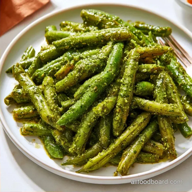 Easy Pesto Green Beans: Charred and Crisp
