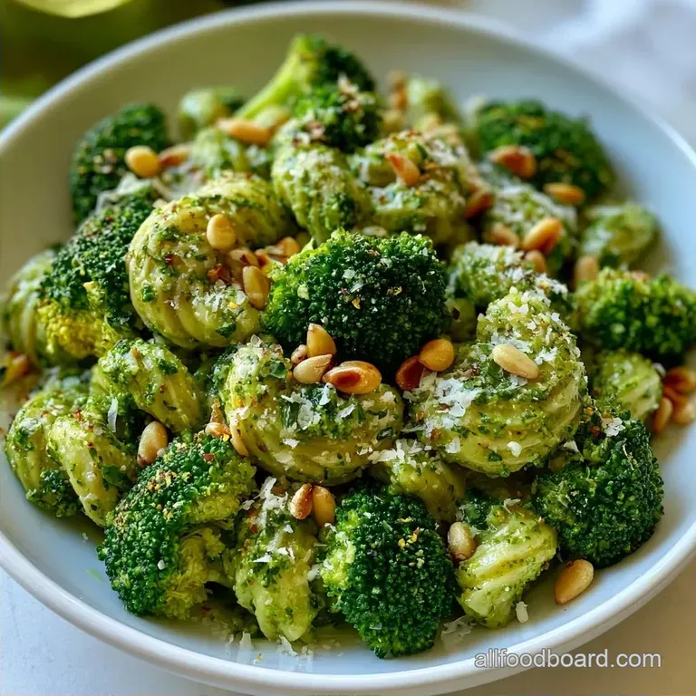 Homemade Pesto Pasta with Broccoli
