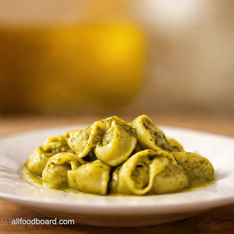 Pesto Power Quick Easy Tortellini Delight presentation