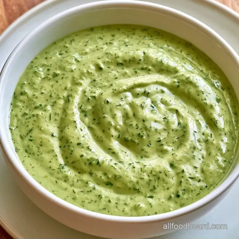 Pale green creamy dressing drizzled over a vibrant mix of crisp romaine lettuce and sliced red cherry tomatoes.