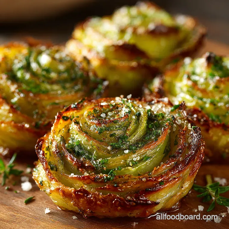 Pesto Zucchini Roses