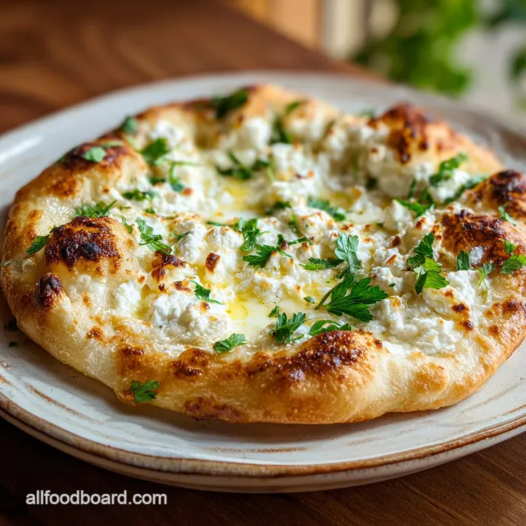 Classic Pizza Bianca with Fresh Mozzarella Ricotta and Garlic