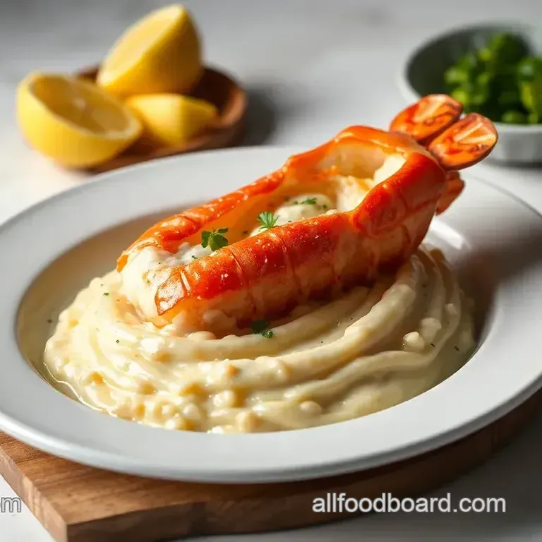 Poached Lobster Creamy Risotto Delight