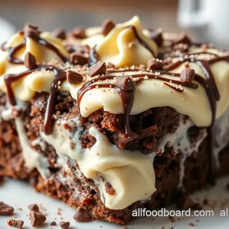 German Chocolate Poke Cake