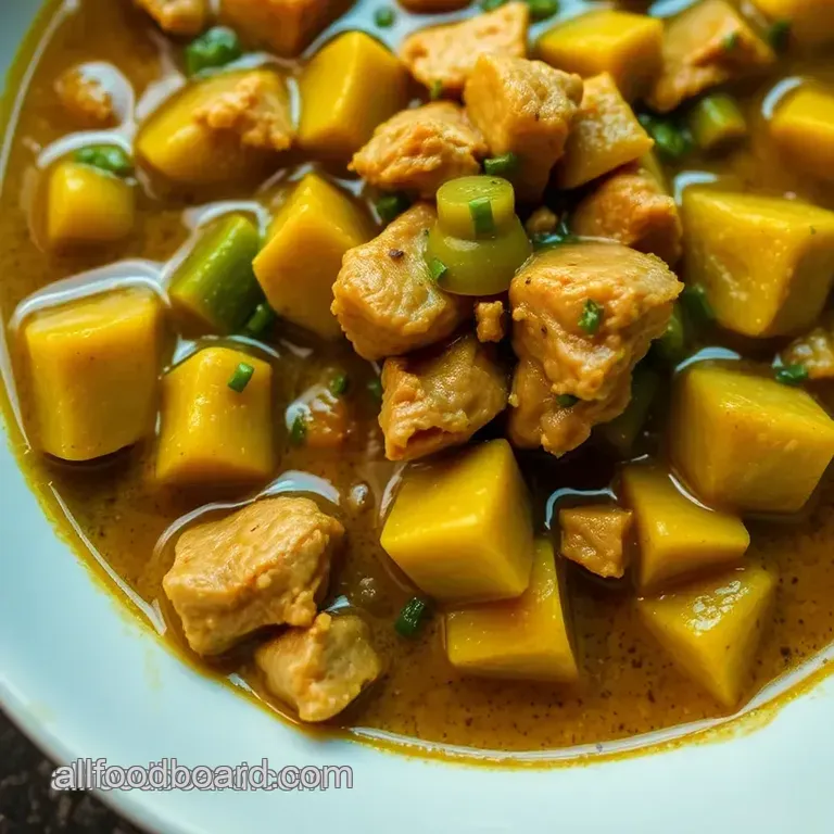Pork Green Chili Stew (Chile Verde) presentation