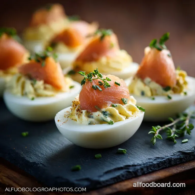 Easter Appetizers: Ultra-Creamy Smoked Salmon Deviled Eggs