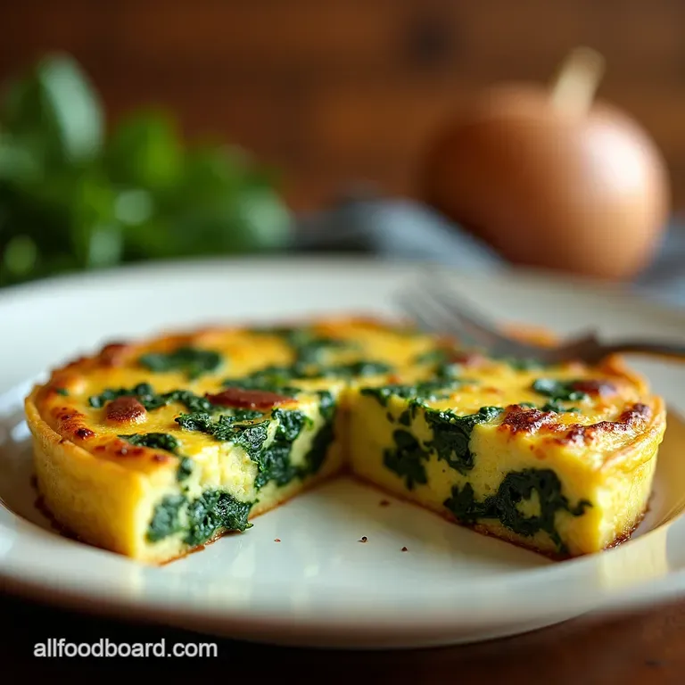 Potato and Spinach Frittata A VeggiePacked Delight presentation