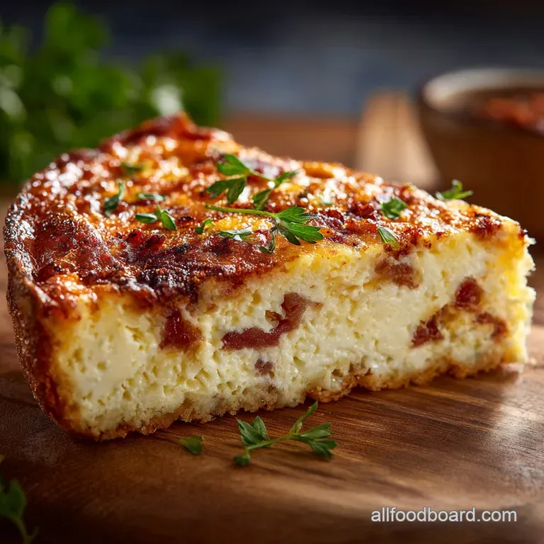 Crustless Quiche Lorraine: Light Flavourful