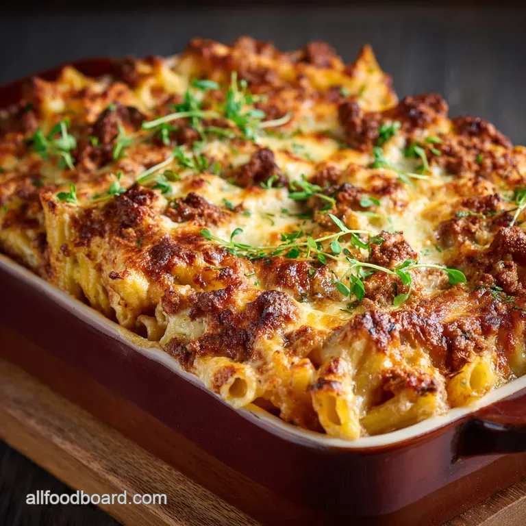 Extra Cheesy Baked Ziti: The Ultimate Brick Lane Bake (Meaty Creamy)