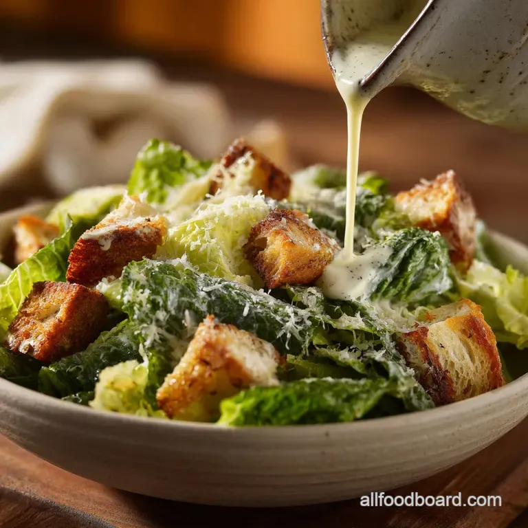 Homemade Caesar Salad: Our Best Recipe for Proper Scratch Dressing presentation