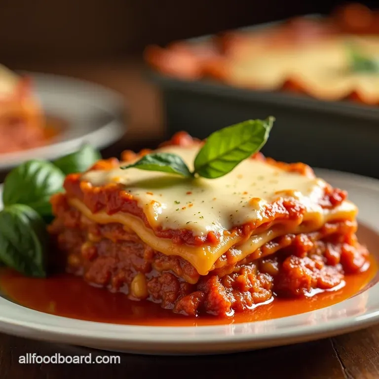 The Grandmamas Legacy Lasagna Rich Ragu Silky Béchamel and Homemade Perfection presentation