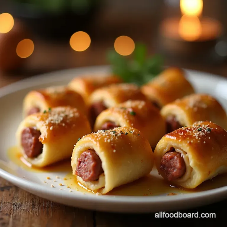 Proper Posh MakeAhead Sausage Rolls presentation