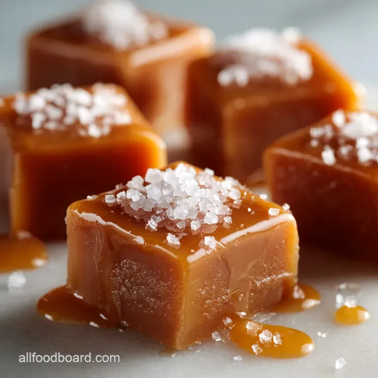 Salted Caramels: the Proper Silky Chewy Caramel Candy presentation