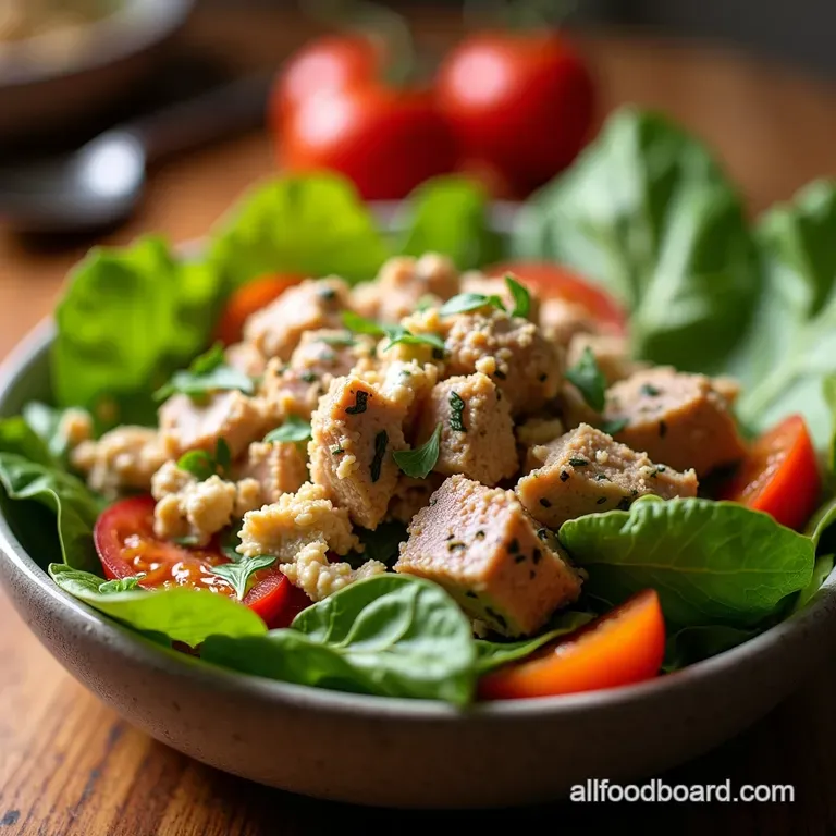 The Ultimate Protein Boost Lean Green Tuna Salad Cottage Cheese Bowl presentation