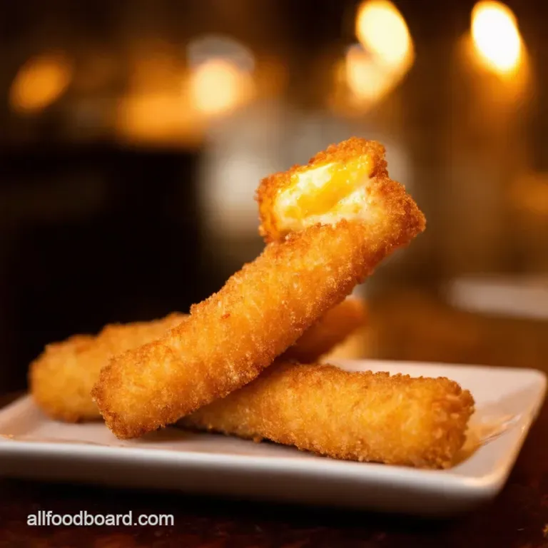 PubGrub Perfection ExtraCrunchy Mozzarella Sticks presentation