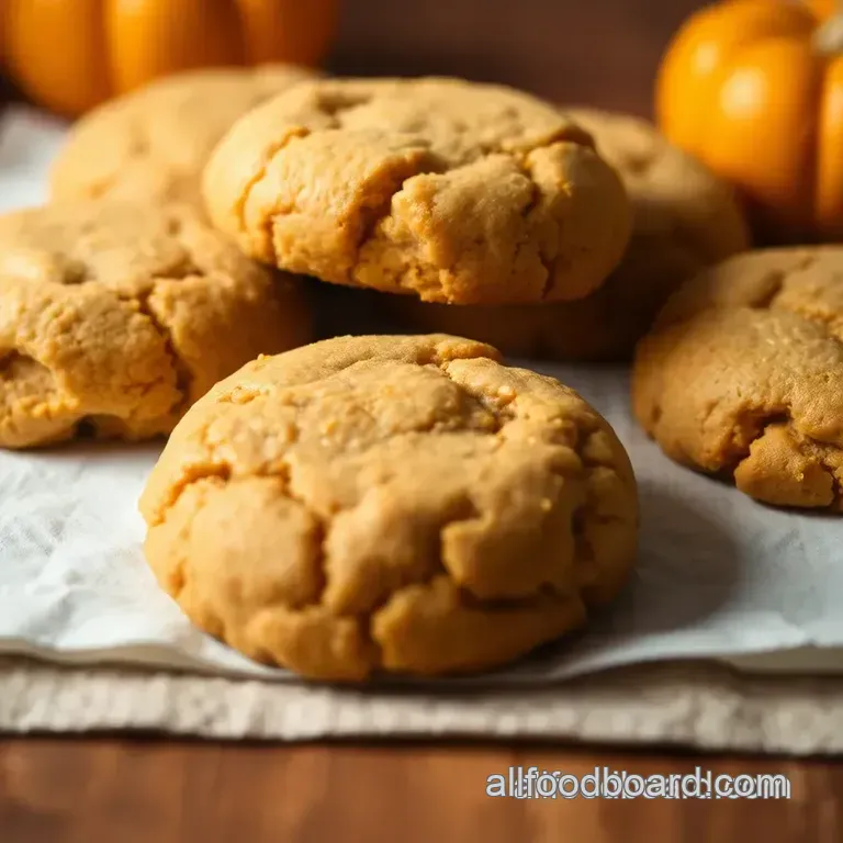 Pumpkin Cake Batter Cookies presentation
