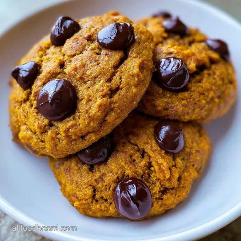A stack of soft orange cookies topped with melted chocolate, served on a white marble slab with a linen napkin.
